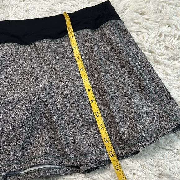 Lululemon Pace Rival Skirt (Tall) *No Panels 15" Heather Lux Multi Black / Black - Picture 2 of 6